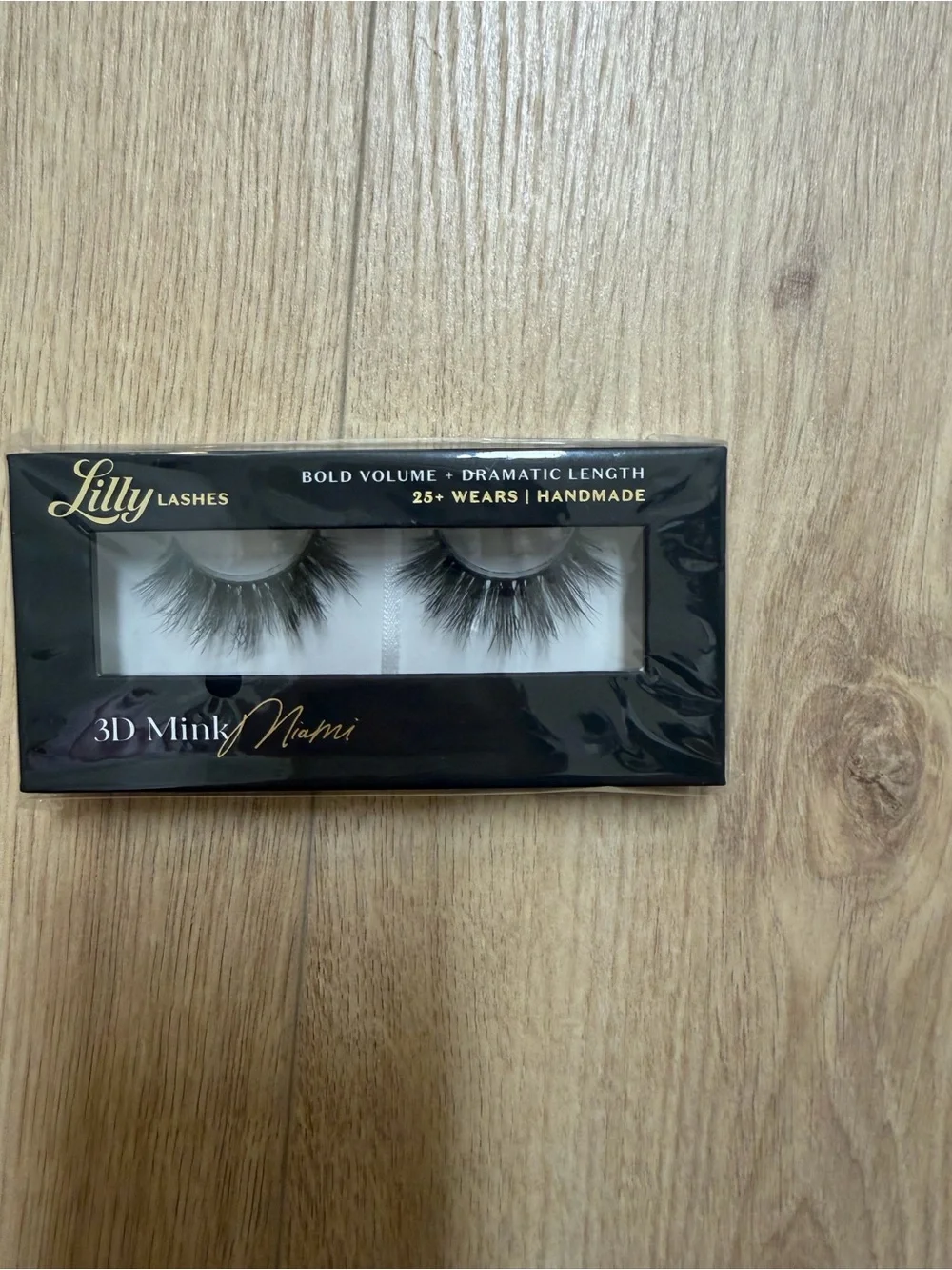 Lilly Lashes 3D Mink Miami False Eyelashes — Black